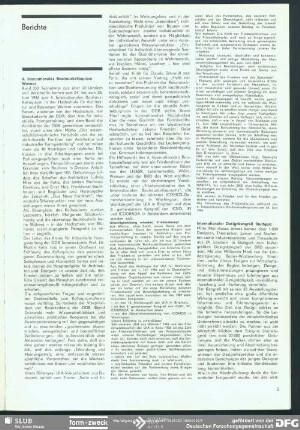 4. Internationales Bauhaus-Kolloquium Weimar : Berichte