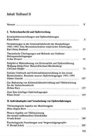 Inhalt Teilband II