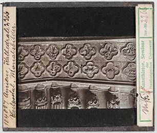 Amiens, Kathedrale: Westportal, Monatsbilder (Stoedtner-Nr. 104007)