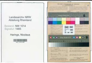 Entnazifizierung Nicolaus Harings , geb. 05.08.1883 ()