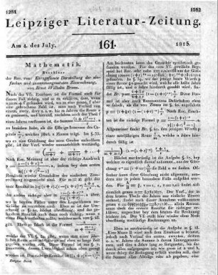 1815-07-04 : 161. Stück