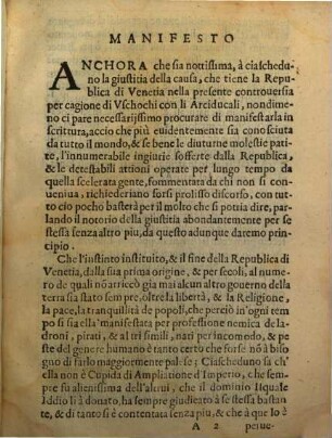 Ragioni Della Repvblica Venetiana, Contro Vscochi