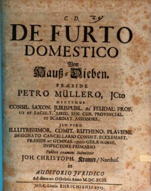 De furto domestico