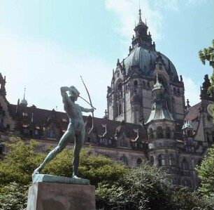 Hannover. Blick zur Kuppel des Neuen Rathauses