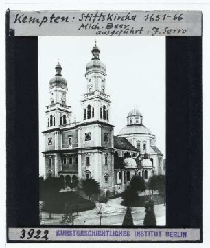 Kempten, ehem. Benediktinerstiftskirche St. Lorenz : Ansicht von SW