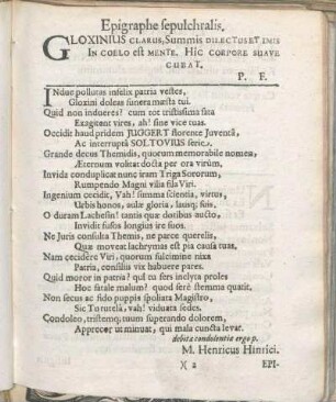 Epigraphe sepulchralis.