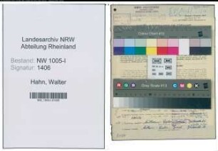 Entnazifizierung Walter Hahn , geb. 07.12.1901 (Projektingenieur)