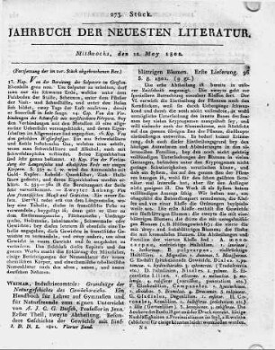 Berlin, b. Unger: Anfangsgründe der antiphlogistischen Chemie von Christoph Girtanner. Dritte verbesserte und stark vermehrte Auflage. 638 S. gr. 8. 1801.