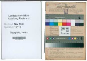 Entnazifizierung Heinz Stragholz , geb. 19.03.1915 (Kaufmaennischer Angestellter)