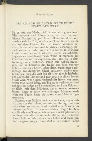 Die Am Schnellsten Wachsende Stadt Der Welt
