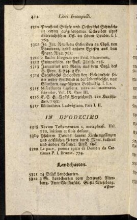 412-423, Landcharten., Kupferstiche... etc.