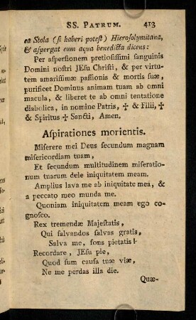 413-422, Aspirationes morientis