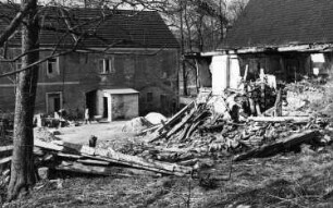 Klipphausen-Lampersdorf. Kirstenmühle, Wohnhaus? und ruinöse Gebäude