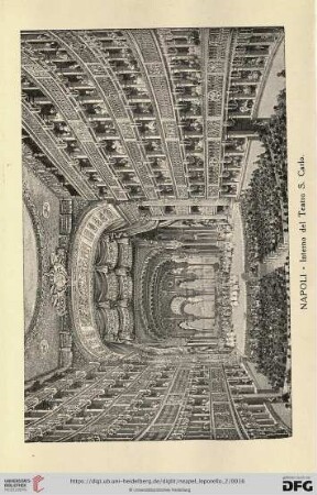 Napoli – Interno del Teatro S. Carlo – Interieur du Théâtre Saint Charles – Interior of S. Carlo Theatre – Das Innere des Kgl. S. Karlstheater