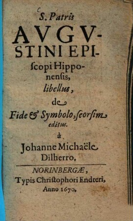 Libellus de Fide et Symbolo