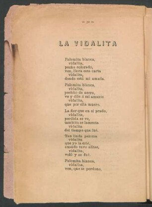 La vidalita