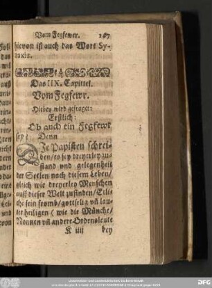 Hiebey wird gefraget: Erstlich; Ob auch ein Fegfewr sey?