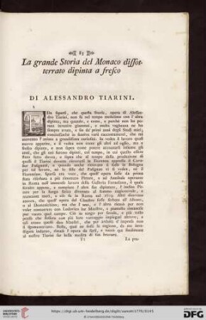 La grande Storia del Monaco dissotterato dipinta a fresco