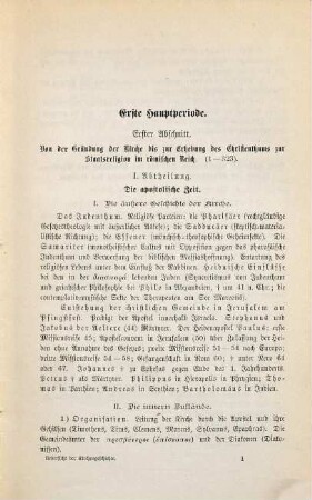 Uebersicht der Kirchengeschichte