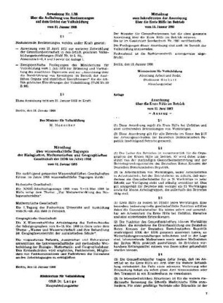 Anordnung über die Erste Hilfe im Betrieb : vom 23. Juni 1987