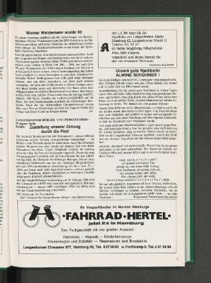 Werner Weidemann wurde 60