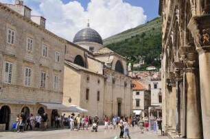 Dubrovnik - Sankt Blasiuskirche : Blick auf die Blasiuskirche (links), aufgenommen am 2. Juli 2010 in Dubrovnik