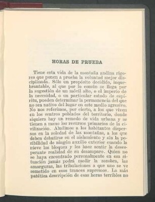 Horas de prueba