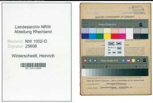 Entnazifizierung Heinrich Winterscheidt, geb. 22.04.1899 (Buchdrucker)