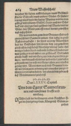 Das LXXXV. Capitel.