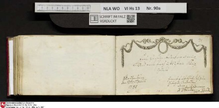 Stammbuch des Ernst Philipp Ludwig Zellmann (1763-1795) aus
                           Braunschweig