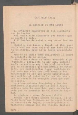 Capítulo XXXII - El auxilio de don Lucas