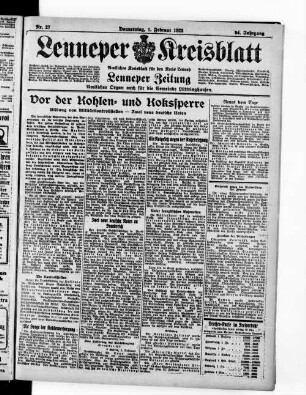 Lenneper Kreisblatt. 1830-1941