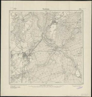 Meßtischblatt 1701 : Neudamm, 1913 : Neudamm. - Aufn. 1891, hrsg. 1893, B. 05, Aufldr. 1913. - 1:25000. - [Berlin]: Reichsamt für Landesaufnahme, 1913. - 1 Kt.