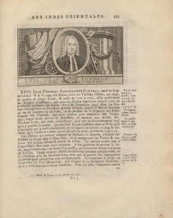XXVI. Jean Thedens, gouverneur général, ...