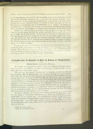 Prinzipielles über die Selenzelle als Mittel zur Messung der Röntgenstrahlen.