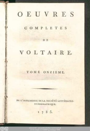 T. 11: La Pucelle D'Orleans : Poeme En Vingt-Un Chants