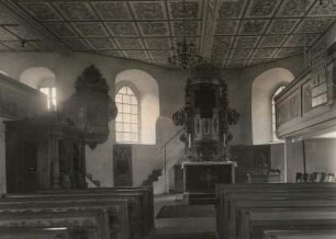 Mittelsaida (Großhartmannsdorf-Mittelsaida). Pfarrkirche. Inneres nach Osten