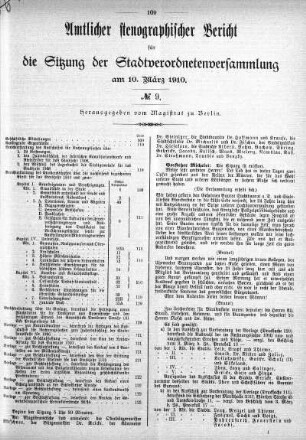 No. 9, 10. März 1910