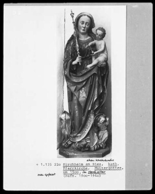 Detail des Hochaltars, Muttergottes