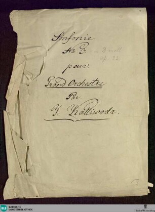 2 Symphonies - Don Mus.Ms. 891 : orch