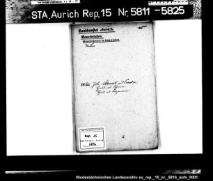 Hausierkonzessionen und -gesuche: Jurke Schmidt aus Emden, Kurzwarenhandel