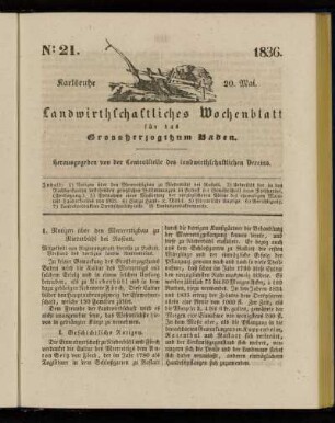 No 21. 1836. 20. Mai