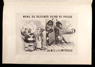 Menu du dejeuner du roi de Prusse