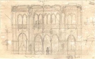 Gärtner, Friedrich von; München; Wittelsbacherpalast - Tanzsaal (Ansicht)