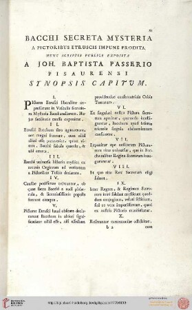Synopsis Capitum