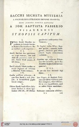 Synopsis Capitum