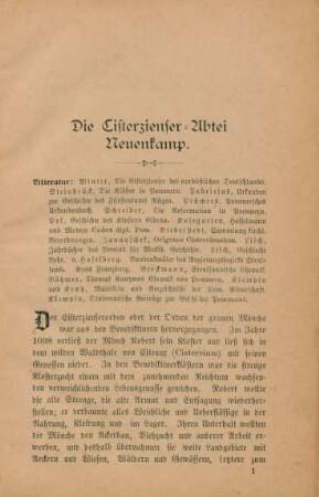 Die Cisterzienser-Abtei Neuenkamp