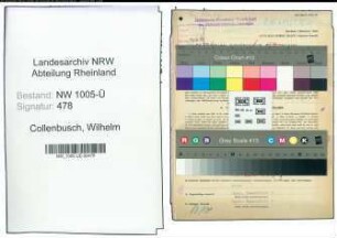 Entnazifizierung Wilhelm Collenbusch , geb. 16.02.1900 (Schlosser)