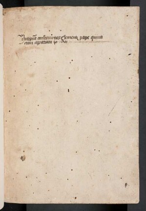 Constitutiones : [Mit der Glosse des Johannes Andreae]