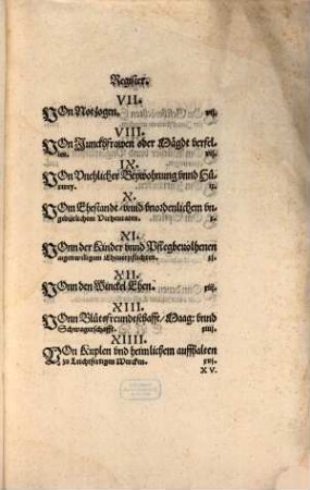 Eins Erbaren Raths, der Statt Ulm, Gesatz vnnd Ordnung, inn Straff Offenbarer Laster, auch leichtfertigen verheuratens, vnnd anderer Vnzucht